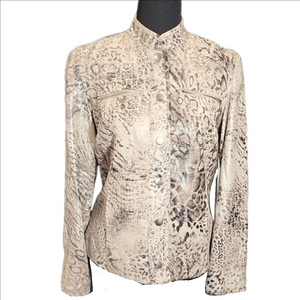 CHICO'S ANIMAL PRINT JACKET